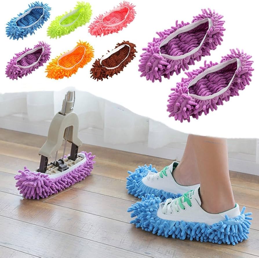 1 Pcs Microfiber Foot Mop Slipper