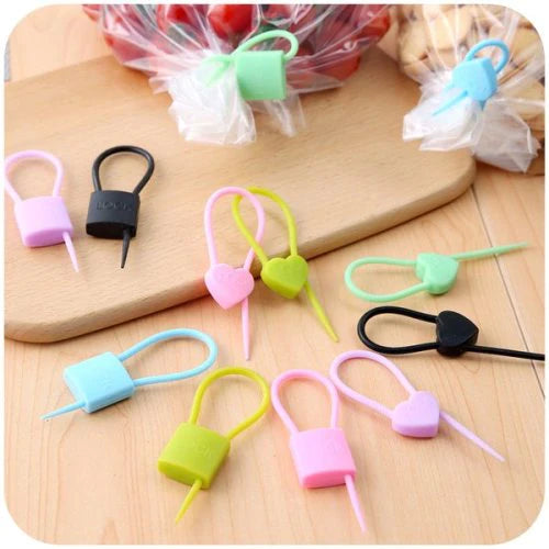 Reusable Silicone Bag Seal Clips – Lock Design, 3 PCS