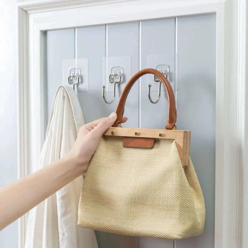 Wall Hanging Hooks – 5 Pcs, No Drilling Needed
