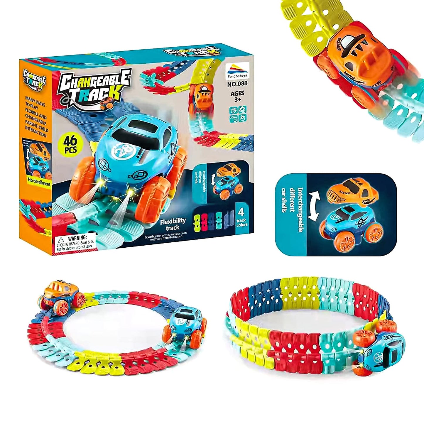 138 Pcs Racing Action Set