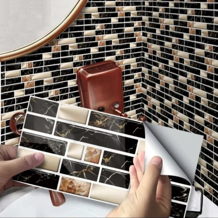 New 24Pcs Brick Tile Stickers