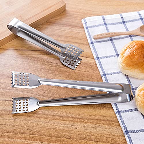 7-Inch Stainless Steel Kitchen Serving Tongs