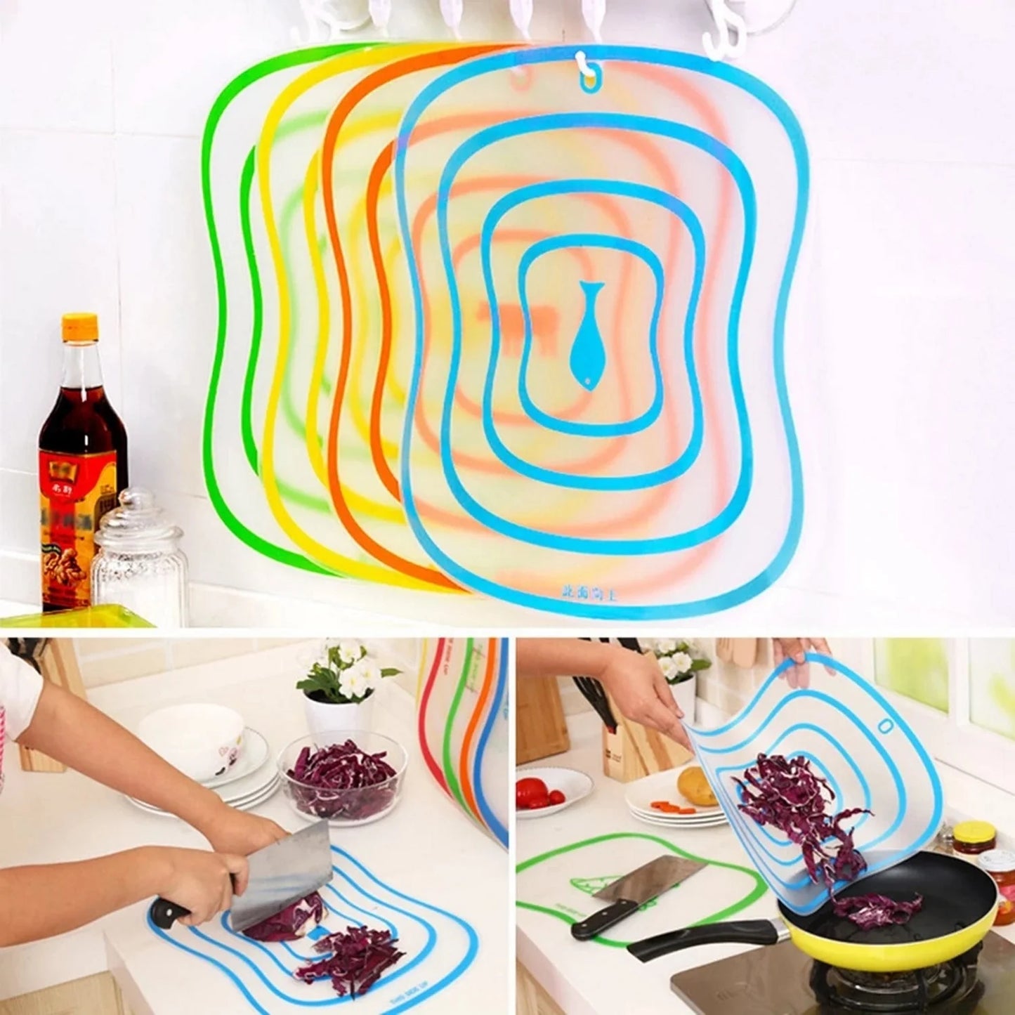 Non-Slip Transparent Chopping Board – 40x30cm