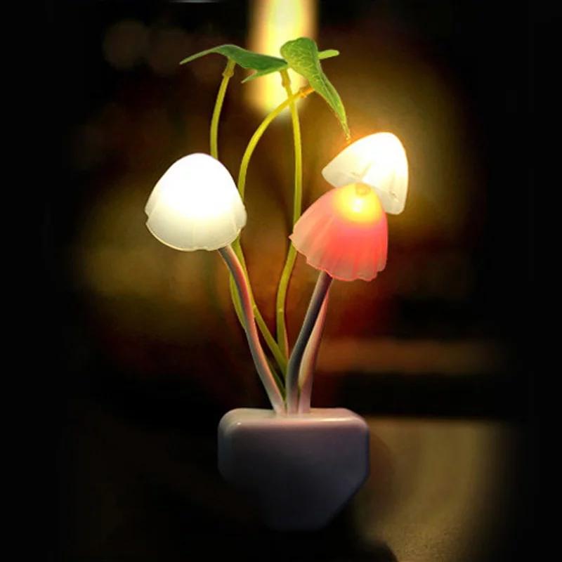 2Pcs Mushroom LED Night Lamp