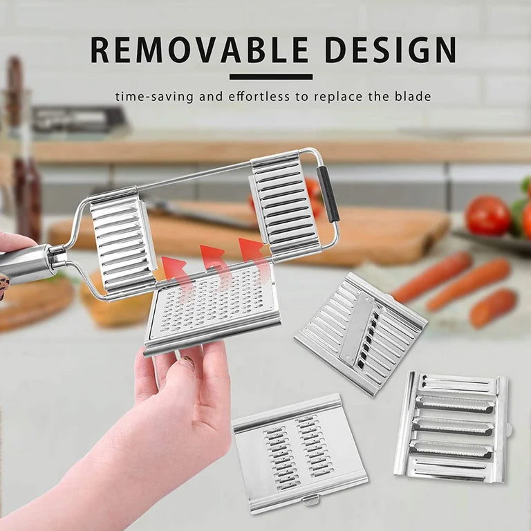 Stainless Steel 4 in 1 Multi-Purpose Vegetable Slicer