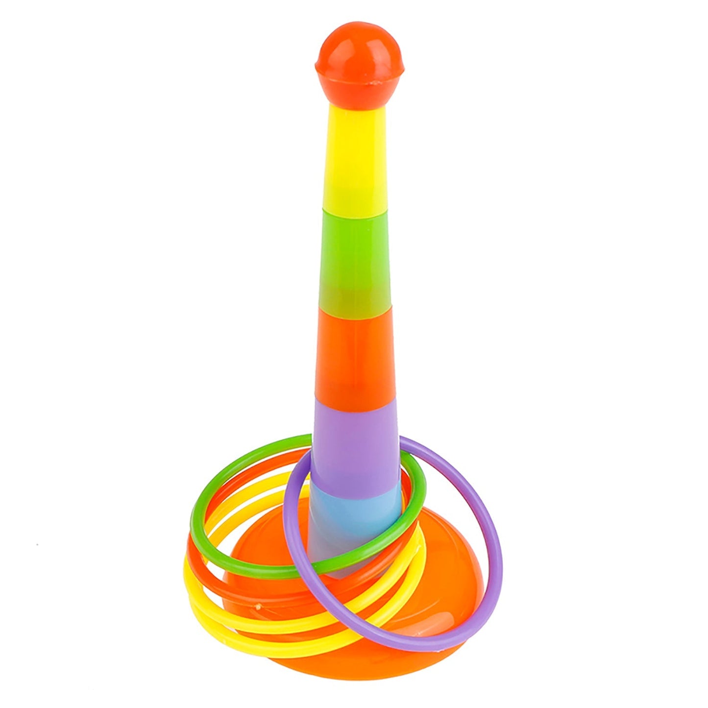 Children Ring Toss Game Set Rainbow