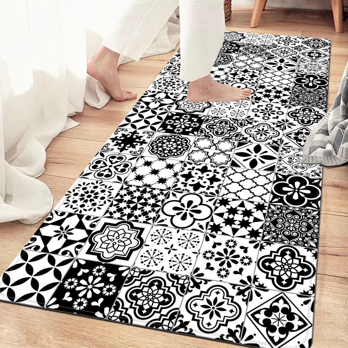 12 Pcs Black & White Waterproof Tile Wraps