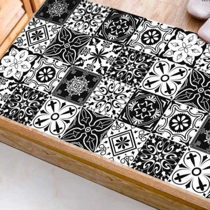 12 Pcs Black & White Waterproof Tile Wraps