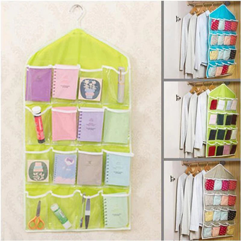 Pack Of 3 16 Pocket Hanging Organizer