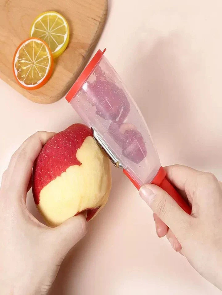 Vegetable Peeler With Storage Tube