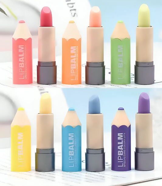 Cute Pencil Shaped Solid Moisturizer Stick Lip Balm