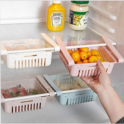 2Pcs Dishwasher Safe Fridge Drawer Basket