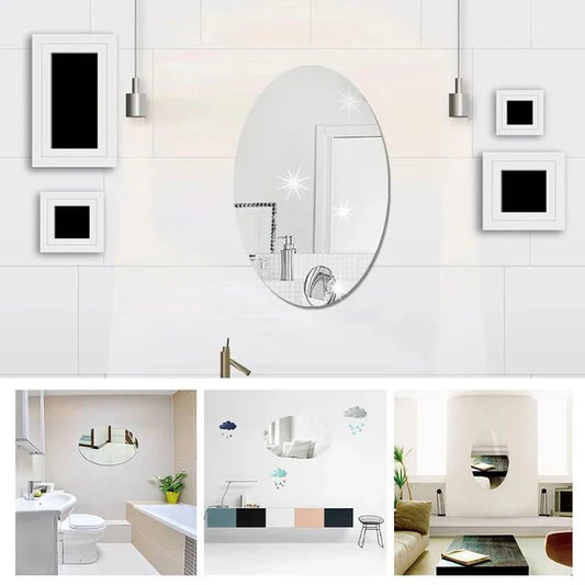 Flexi Reflect – Oval Wall Mirror (12x8")