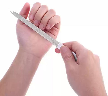 Stainless Steel 3 in 1 Nail Buffer File