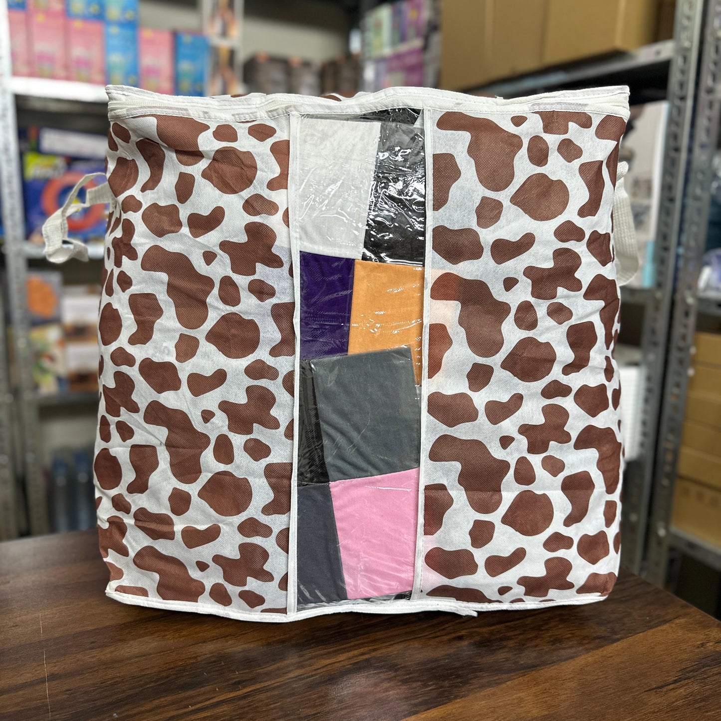 Leopard-Design Storage Bag