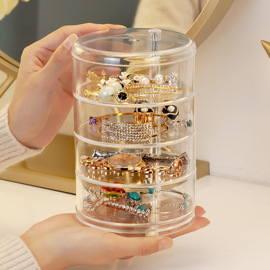 4 Layer Round Jewelry Organizer