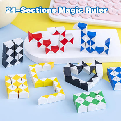 Magic Cube Ruler Kids Toys Segment Puzzle Toys