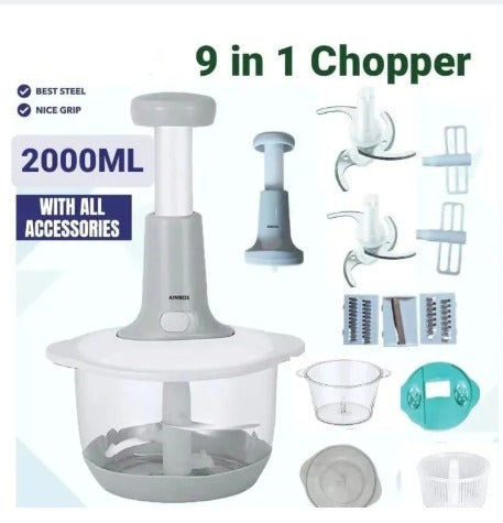 Multi Function 9 In 1 Chopper