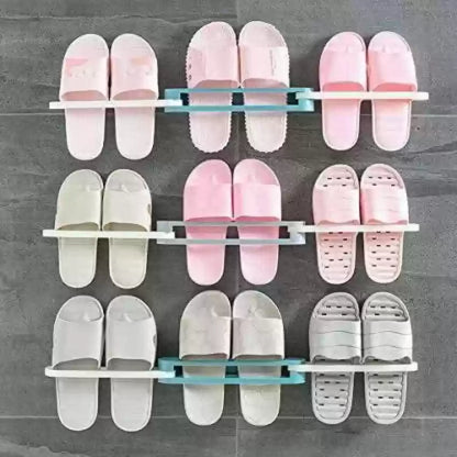 Foldable Slippers Storage Shelf