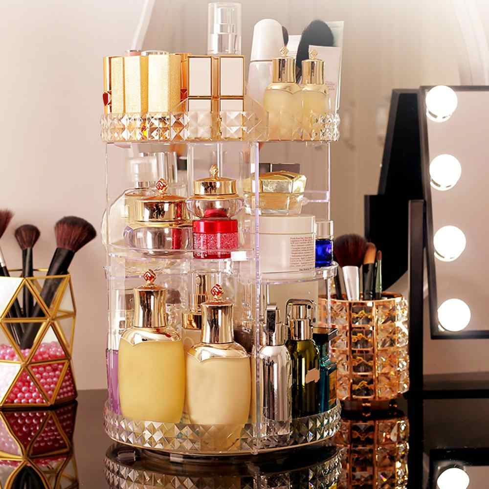 360 Degree Rotating Makeup Organizer Storage Rack