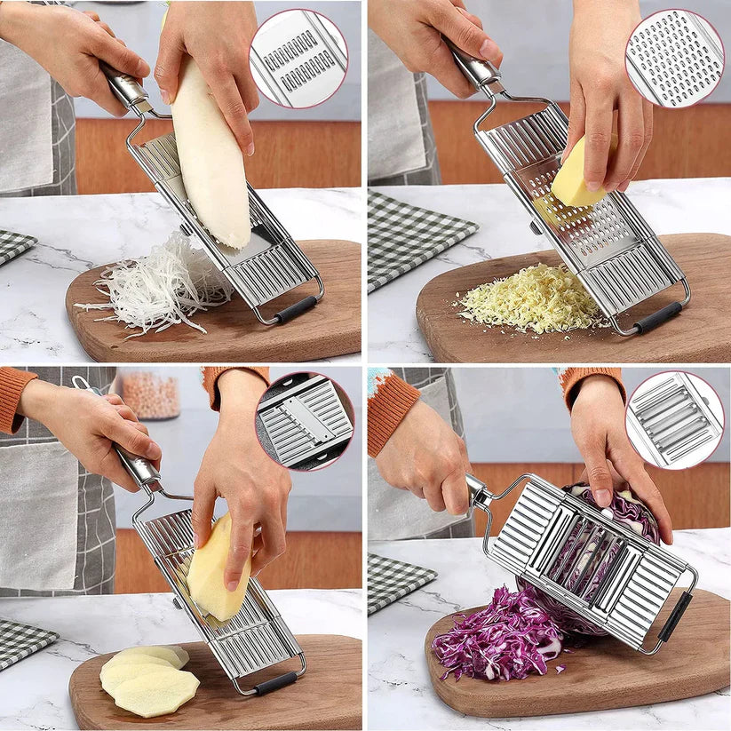 Stainless Steel 4 in 1 Multi-Purpose Vegetable Slicer