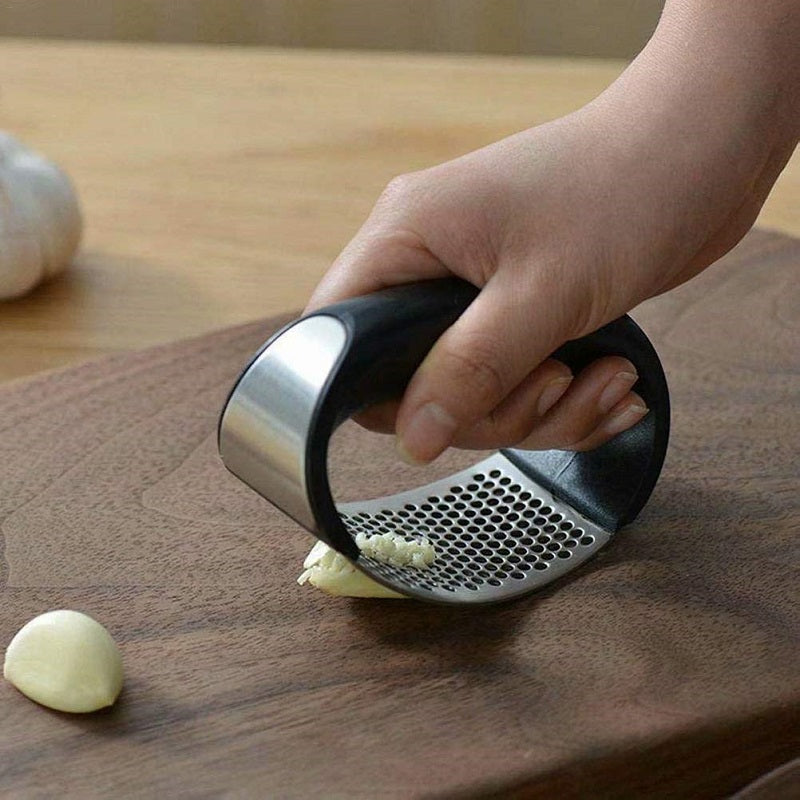 Stainless Steel Garlic Press Crusher Squeezer Mincer Chopper