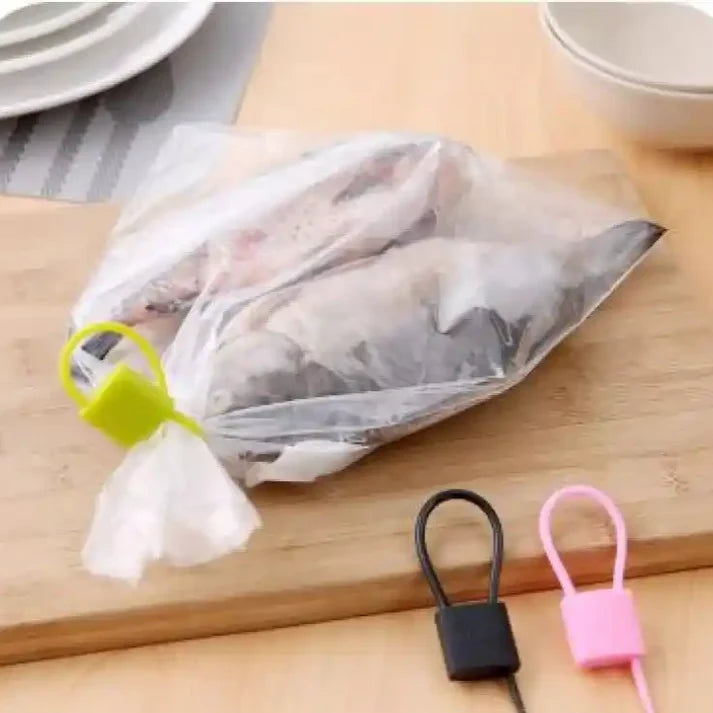 Reusable Silicone Bag Seal Clips – Lock Design, 3 PCS