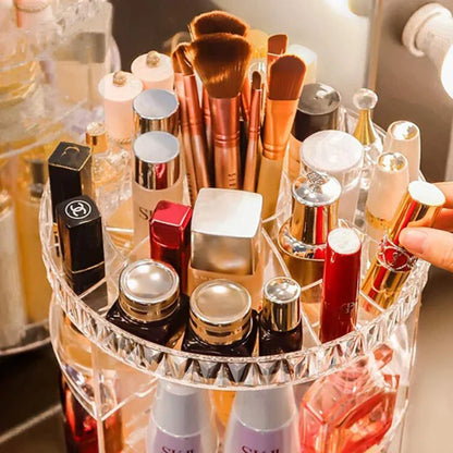 360 Degree Rotating Makeup Organizer Storage Rack