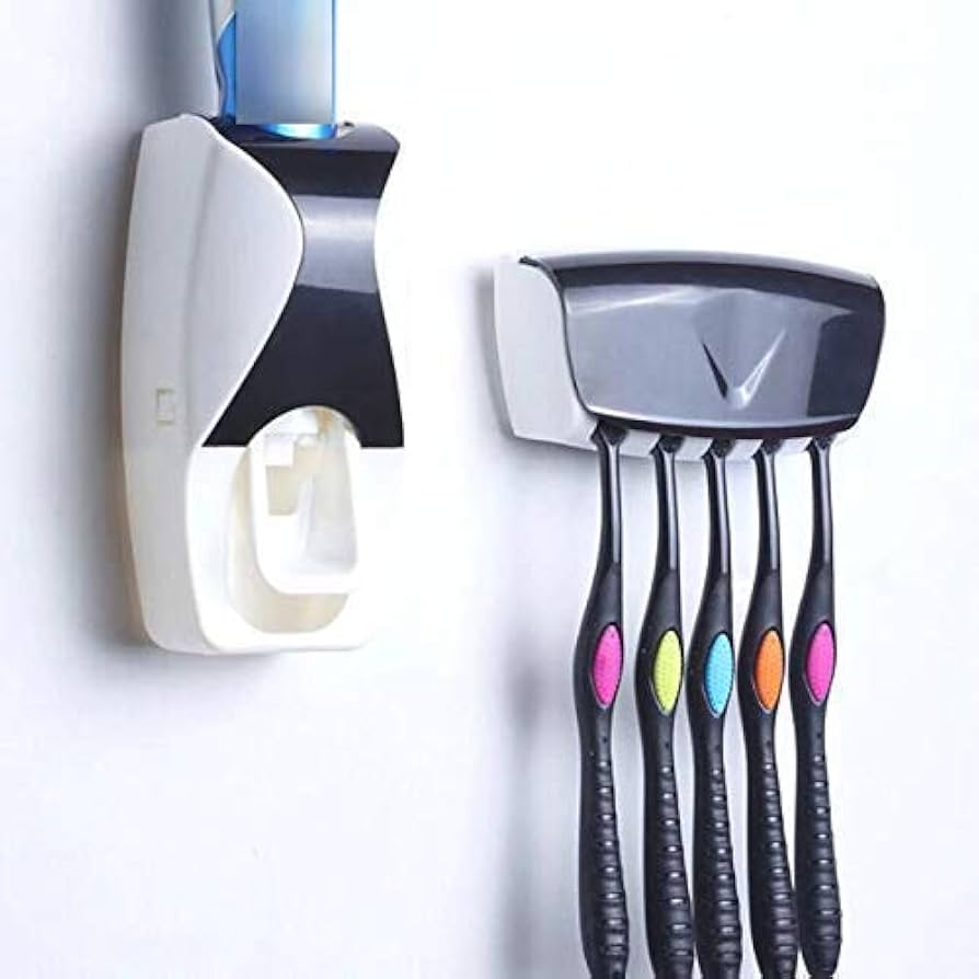 Toothpaste Squeezer Black Dispenser