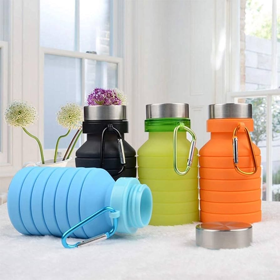 Flexible Foldable Silicone Water Bottle