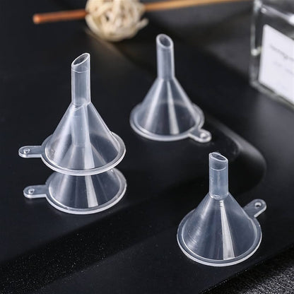 3 Pcs Transparent Mini Plastic funnel