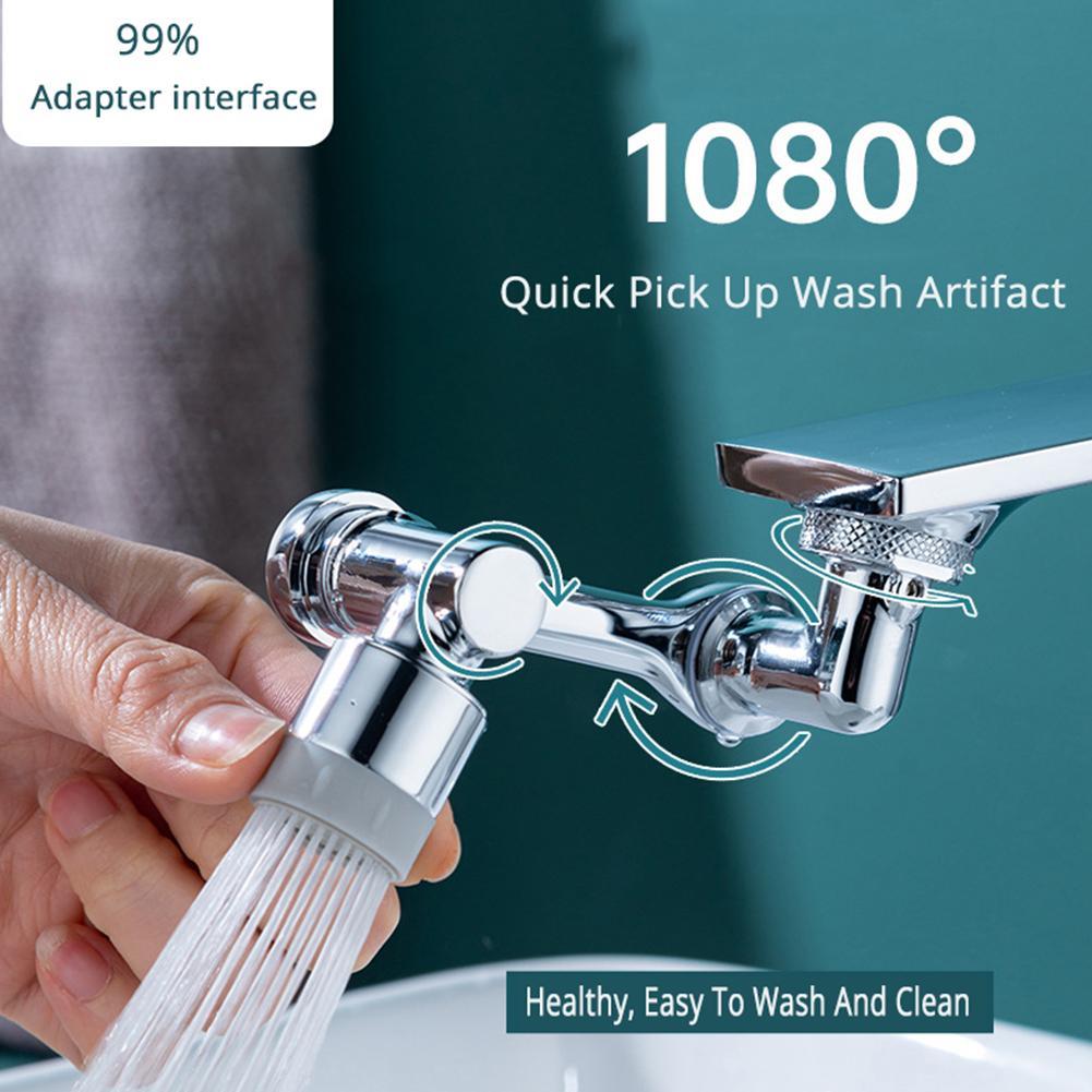 Rotatable Universal Faucet for Enhanced Flexibility.