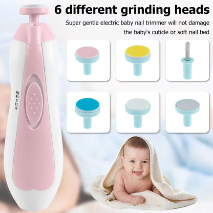 6 In 1 Safe Electric Baby Nail Trimmer Kit