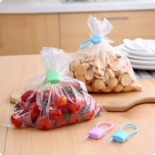 Reusable Silicone Bag Seal Clips – Lock Design, 3 PCS