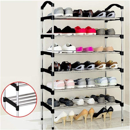 Shoe Organizer With 6 Compartments