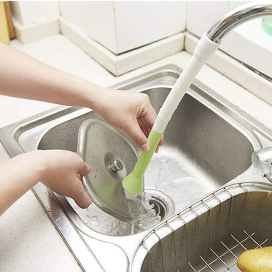 Multifunctional Water Faucet with Vegetable Cleaning Plastic Brush