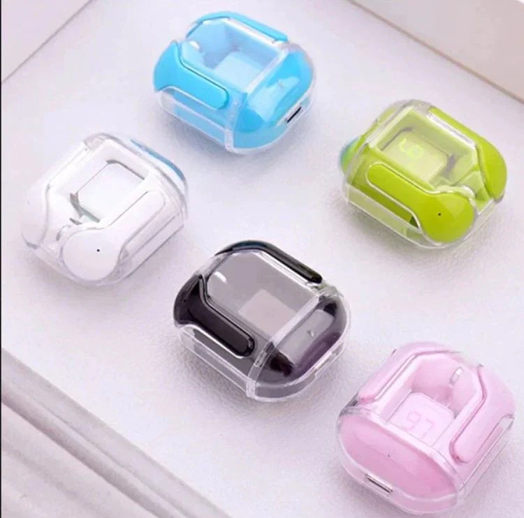 TWS Wireless Transparent Bluetooth Earphones(Random Colour)