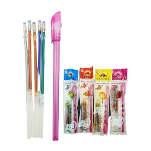 5 Pcs Multi-Colour Glitter Gel Pen