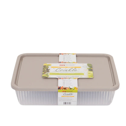 1 Pcs 1.65L Plastic Storage Box With Crinkle Lid