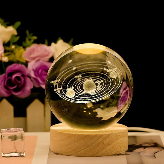 Planetary Crystal Ball Lamp