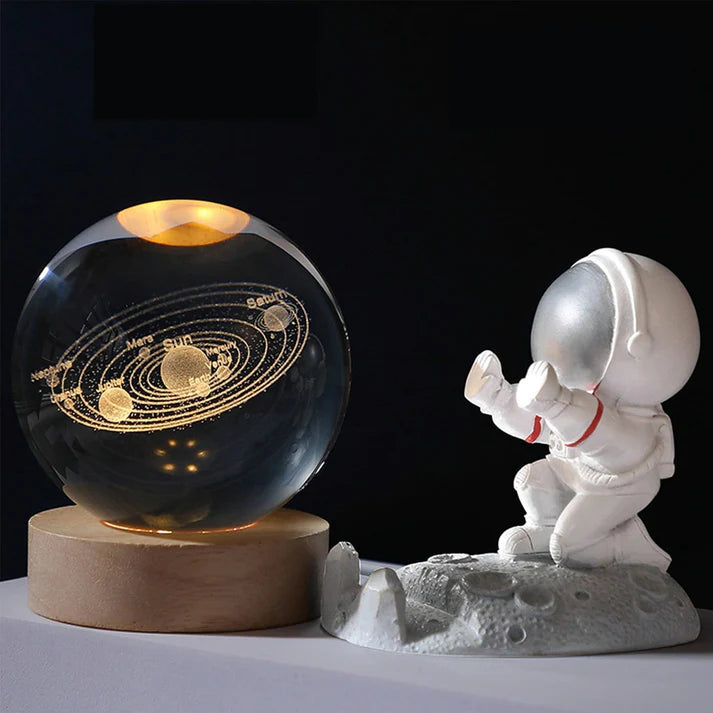 Planetary Crystal Ball Lamp