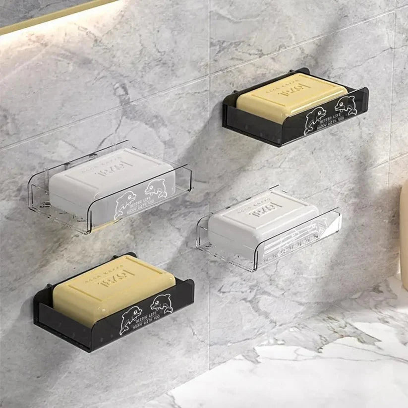 Stick-On Bathroom Soap Tray