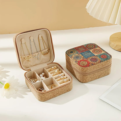 Elegant Floral Jewelry Holder Box