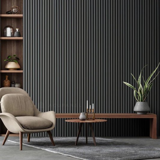 Grey Plank Style Wall Panel – 200x60cm