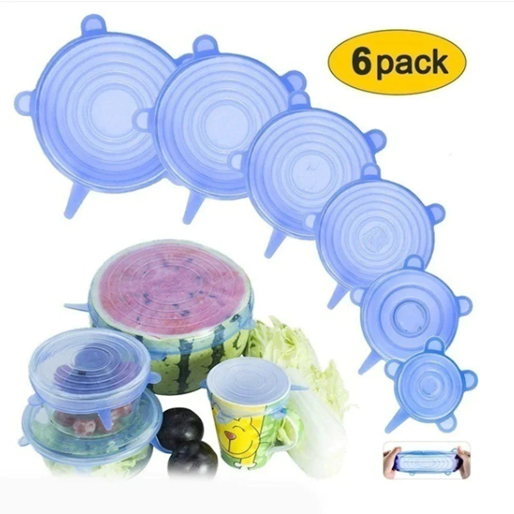 6Pcs Silicone lids Cover