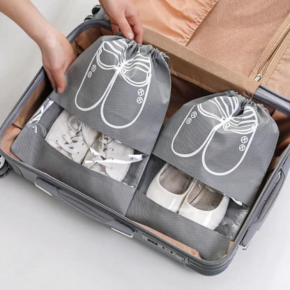 Set of 5 Portable Shoe Storage Bags for Travel