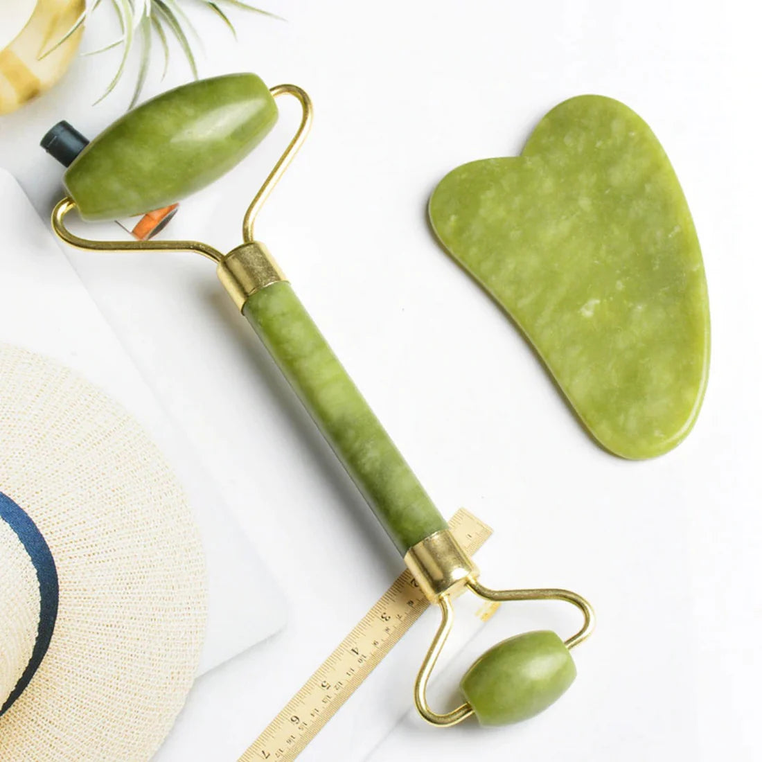 Gua Sha and Jade Roller Set – Facial Beauty Tools