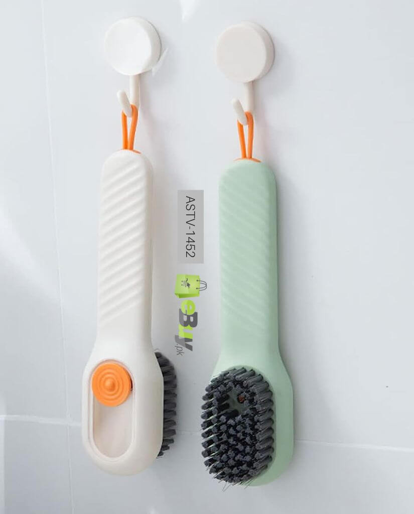 (Pack of 2) Multi-Purpose Cleaning Brush with Soap Dispenser