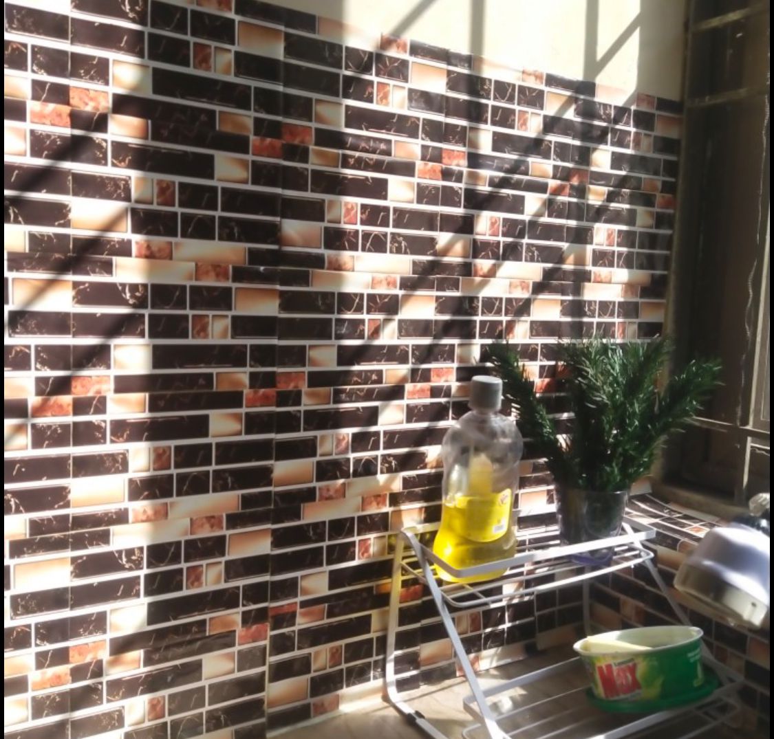 New 24Pcs Brick Tile Stickers