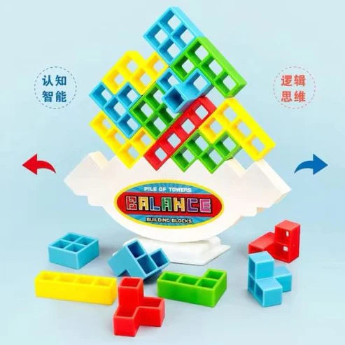 16-Piece Balance Stacking Game